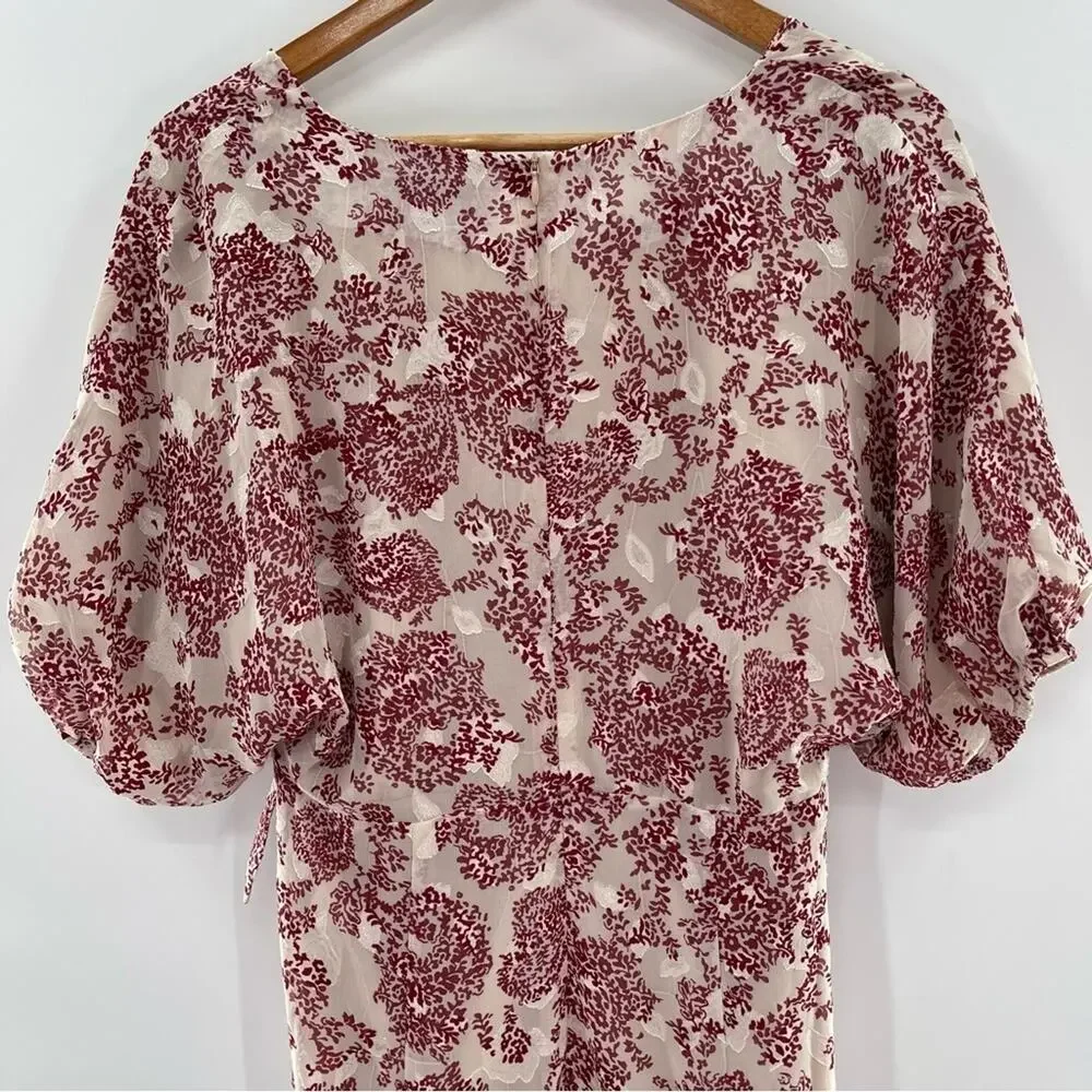 Revolve Elliatt Iridescent Sheath V-Neck Puff Sleeve Cocktail Dress Size Small - Picture 13 of 16